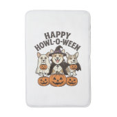 Gelukkig Howl-O-Ween Corgi Halloween Hond Vector O Badmat (Voorkant Verticaal)