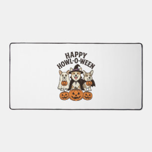 Gelukkig Howl-O-Ween Corgi Halloween Hond Vector O Bureaumat