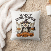 Gelukkig Howl-O-Ween Corgi Halloween Hond Vector O Kussen (Deken)