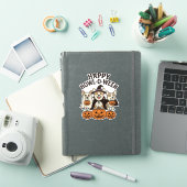 Gelukkig Howl-O-Ween Corgi Halloween Hond Vector O Sticker (iPad Cover)