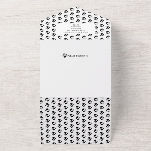 Gelukkig Howlidays Fotocollage Hond Kerstkaart All In One Uitnodiging (Buitenkant)