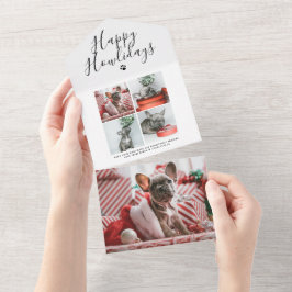 Gelukkig Howlidays Fotocollage Hond Kerstkaart All In One Uitnodiging