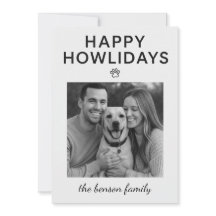Gelukkig Howlidays Hond Kerstkaart 