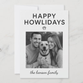 Gelukkig Howlidays Hond Kerstkaart 