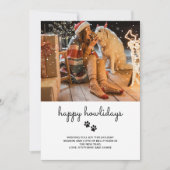 Gelukkig Howlidays huisdier foto kerstkaart (Voorkant)