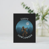 GELUKKIG HOWLOWEEN weerwolf huilen halloween Briefkaart (Staand voorkant)