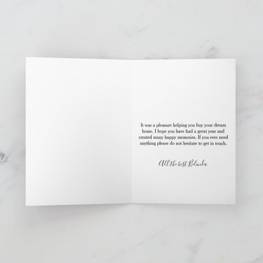 Gelukkig huis jubileum doorverwijzing kaart (Binnen)