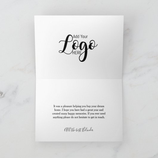 Gelukkig huis jubileum doorverwijzing kaart (Binnen)