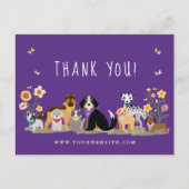 Gelukkig huisdier familie zorg, Grooming dank u Briefkaart (Voorkant)