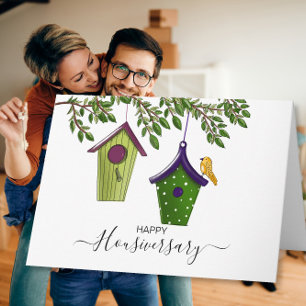 Gelukkig huisjubileum huisjubileum verwijzing kaart