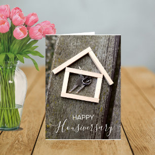 Gelukkig huisjubileum huisjubileum verwijzingskaar kaart