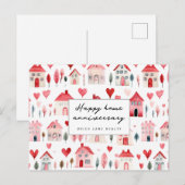 Gelukkig huisjubileum Mooie huis Huizen Makelaardi Briefkaart (Voorkant / Achterkant)