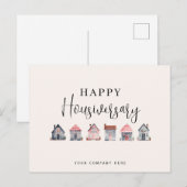 Gelukkig Huisjubileum Vastgoed Briefkaart (Voorkant / Achterkant)