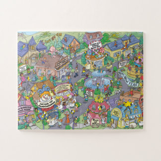 Gelukkig Hullabaloo Hollows Nieuwjaarsdag Legpuzzel