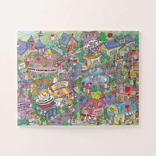 Gelukkig Hullabaloo Hollows Valentijnsdag Legpuzzel (Horizontaal)