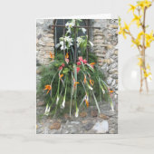 Gelukkig Huwelijk - Franse Huwelijk Felicitaties Kaart (Gele Bloem)