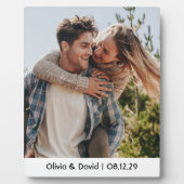 Gelukkig Huwelijk Koppel Foto Fotoplaat (Voorkant)