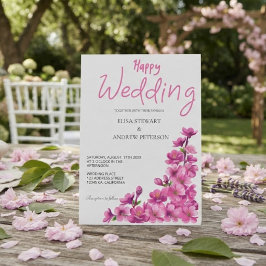 Gelukkig Huwelijk Romantisch Bloem Huwelijk Kaart