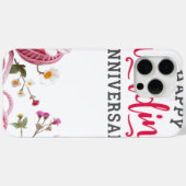 Gelukkig huwelijksjubileum  Case-Mate iPhone case (Achterkant (horizontaal))