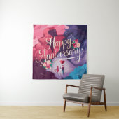 Gelukkig huwelijksjubileum wandkleed (In situ)
