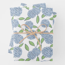 Gelukkig Hydrangea-cadeaupapier 