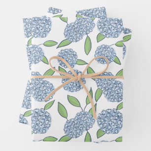 Gelukkig Hydrangea-cadeaupapier  Inpakpapier Vel