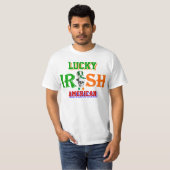 gelukkig Iers-Amerikaanse St Patrick's day T-shirt (Voorkant volledig)
