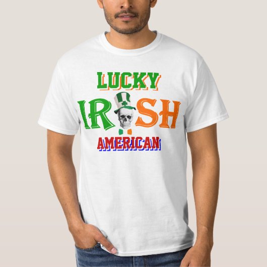 gelukkig Iers-Amerikaanse St Patrick's day T-shirt (Voorkant)