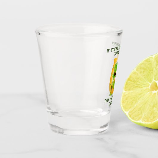 Gelukkig Iers Hoefijzer Gnome Shot Glas (Links)