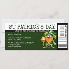 Gelukkig Iers instapkaart St Patrick's Day Kaart