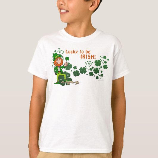 Gelukkig Iers Kinder Shirt (Voorkant)