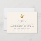 Gelukkig in de liefde | Bruiloft Receptie Behuizin Kaart (Voorkant)