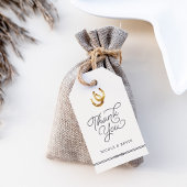 Gelukkig in de liefde | Rustieke Hoefijzers bruilo Cadeaulabel