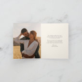 Gelukkig in de liefde | Rustieke Hoefijzers Trouwf Bedankkaart (Binnen)