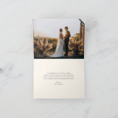 Gelukkig in de liefde | Rustieke Hoefijzers Trouwf Bedankkaart (Binnen)