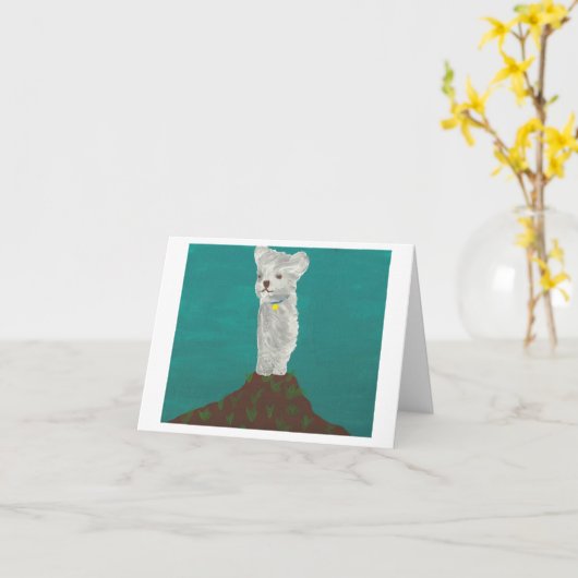 Gelukkig in de Wind Kaart (Gele Bloem)