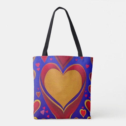 Gelukkig in Liefde Canvas tas (Achterkant)