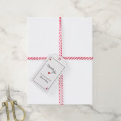 Gelukkig in liefde Huwelijk Cadeaulabel (Met Touw)