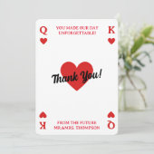 Gelukkig in liefde koppels douche foto dank u kaart (Staand voorkant)