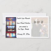 Gelukkig in liefde Las Vegas bruiloft aankondiging (Voorkant)