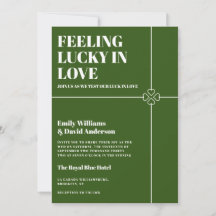 Gelukkig in Liefde Moderne Groene Bruiloft