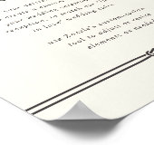 Gelukkig in Liefde Rustiek Hoefijzer Custom Trouwb Poster (Hoek)