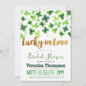 Gelukkig in liefde St. Patrick's Day Bruidsmeisjes Kaart (Voorkant)