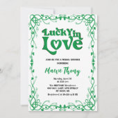 gelukkig in liefde St. Patrick's Day groene bruids Kaart (Voorkant)