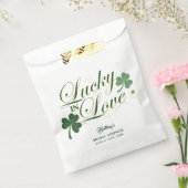 Gelukkig in liefde St. Patrick's moderne bruidsuit Bedankzakje (Gezegeld)