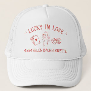 Gelukkig in Love Casino Handgetekende Vegas Bachel Trucker Pet