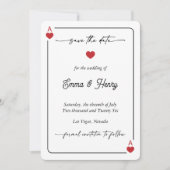 Gelukkig in Love Save the Date uitnodiging (Voorkant)