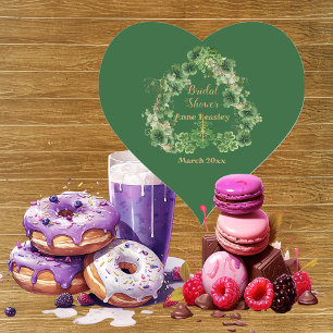 Gelukkig in Love Shamrock Groen Gouden Bruidsfeest Hart Sticker