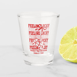 Gelukkig in Love Vegas vrijgezellenfeest shotglas Shot Glas