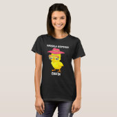 Gelukkig in ruste Chick Seashore die Pet en schol  T-shirt (Voorkant volledig)